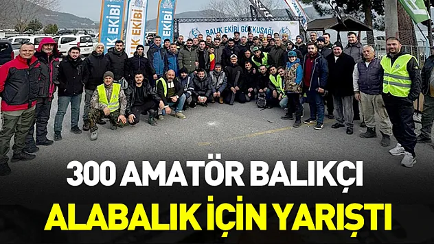 300 amatör balıkçı alabalık için yarıştı