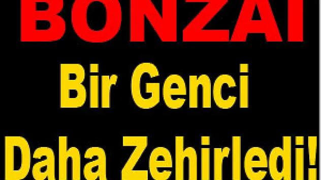 Bonzai Bir Genci Daha Zehirledi!