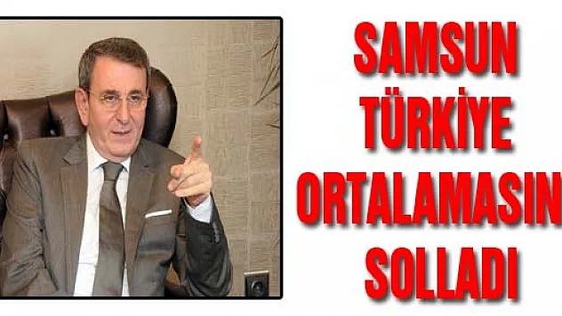 SAMSUN TÜRKİYE ORTALAMASINI SOLLADI