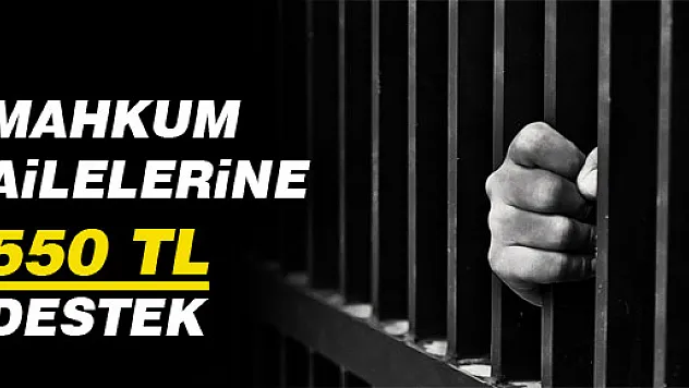 Mahkum Ailelerine 550 TL Destek