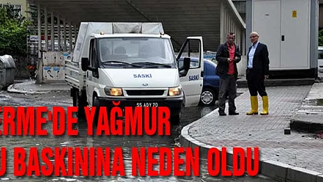 TERME'DE YAĞMUR SU BASKININA NEDEN OLDU
