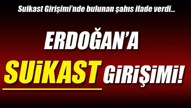 İşte Başbakan'a suikast girişiminde bulunan kişi