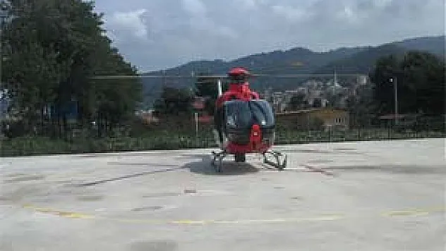 Ambulans Helikopter Yetişti