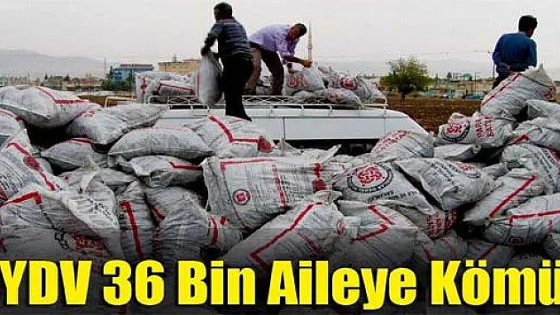 SYDV 36 Bin Aileye Kömür Dağıtacak