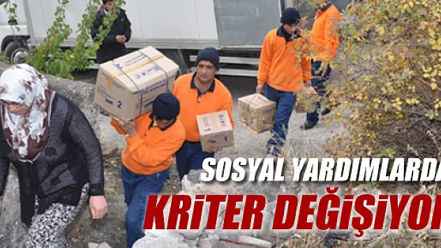 Sosyal Yardımlara Yeni Kriterler Geliyor