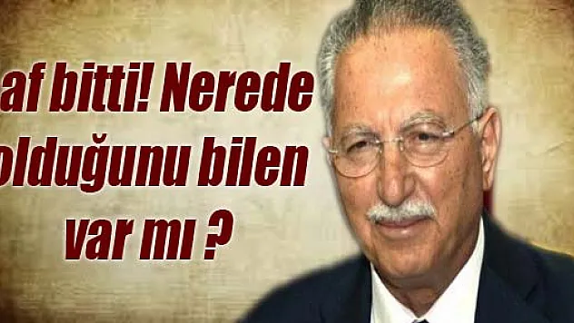 Laf bitti! Nerede olduğunu bilen var mı?