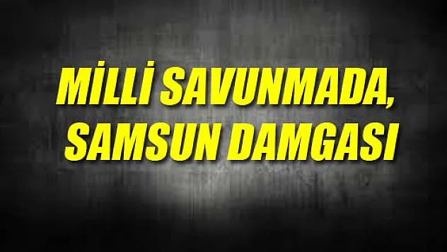 MİLLİ SAVUNMADA, SAMSUN DAMGASI