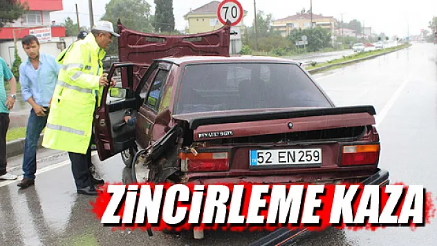 ÇARŞAMBA'DA ZİNCİRLEME KAZASI:1 YARALI...