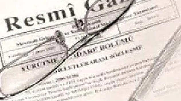 Bakanlar Kurulu Resmi Gazete'de yayımlandı