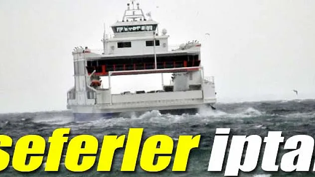 BUDO ve İDO'da seferler iptal