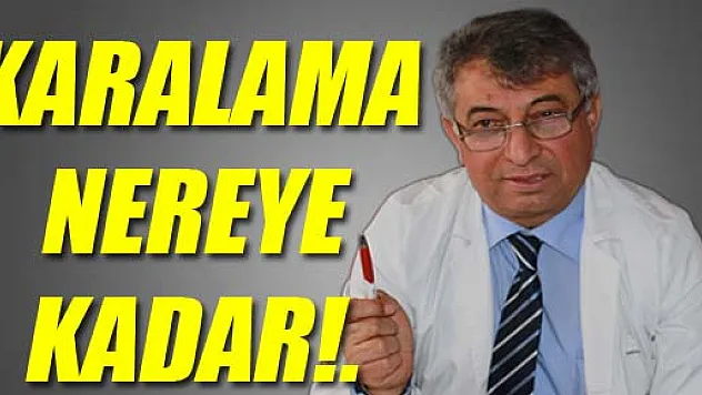 Sarı, 'KARALAMA NEREYE KADAR!.' dedi