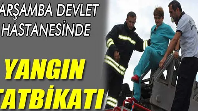 GENÇARŞAMBA DEVLET HASTANESİNDE TATBİKAT...