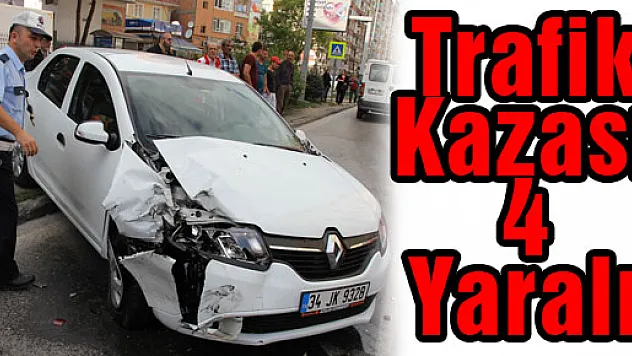 SAMSUN'DA TRAFİK KAZASI: 4 YARALI