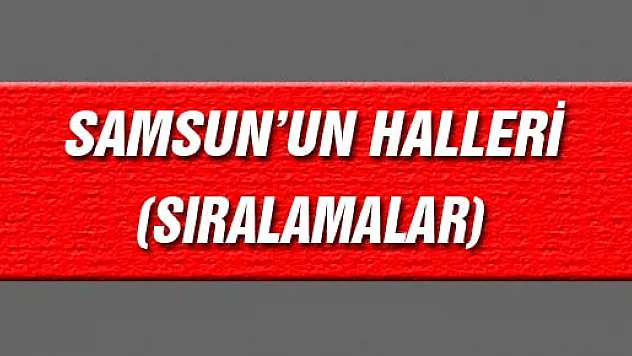 SAMSUN'UN HALLERİ (SIRALAMALAR)