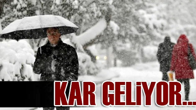 Meteoroloji'den kar uyarısı 