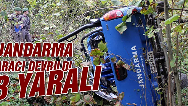 Jandarma Aracı Uçuruma Yuvarlandı: 3 Asker Yaralı
