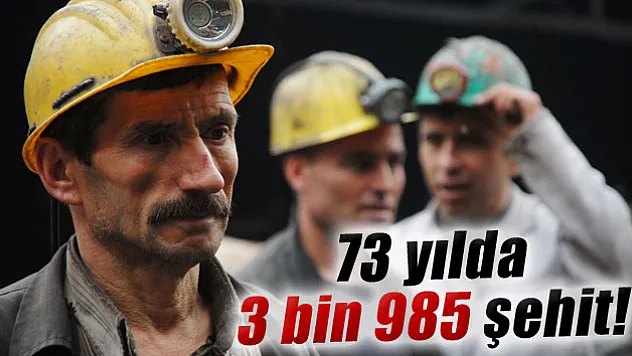 Zonguldak maden kazalarında 73 yılda 3 bin 985 şehit verdi