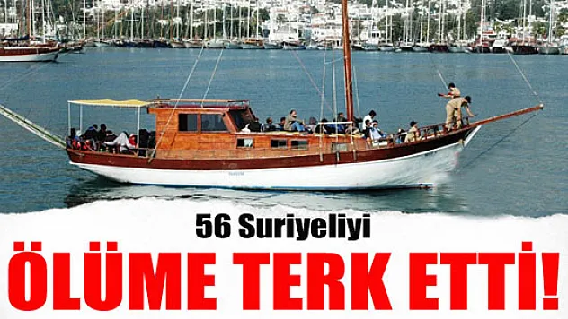 Tekne kaptanı Suriyeli 56 göçmeni ölüme terk etti