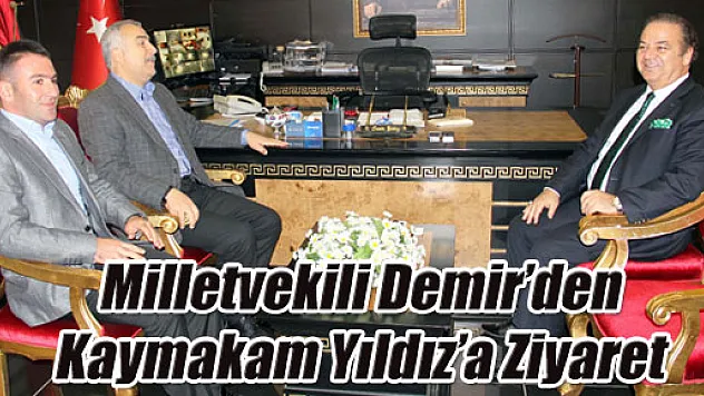 Milletvekili Demir'den Kaymakam Yıldız'a övgü