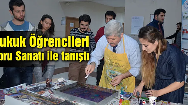 Hukuk Öğrencileri Ebru Sanatı ile tanıştı