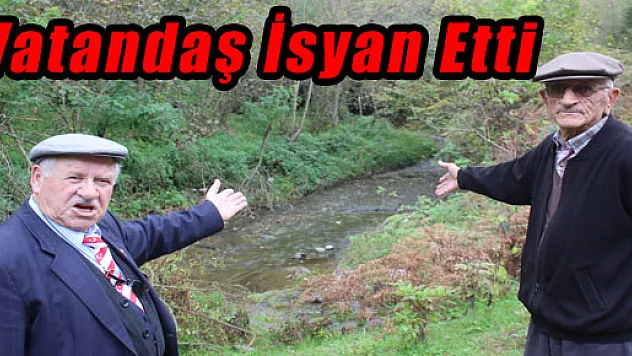 VATANDAŞ İSYAN ETTİ