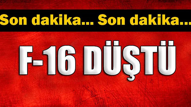 Merzifon'da F-16 düştü