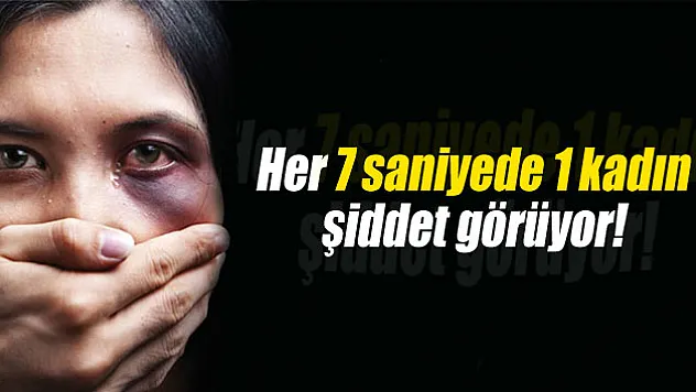 Her 7 saniyede bir kadın şiddete uğruyor
