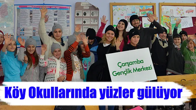 Köy Okullarında yüzler gülüyor