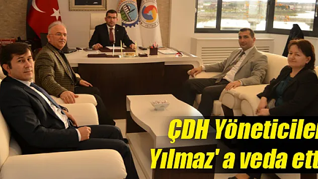 ÇDH Yöneticileri Yılmaz' a veda etti