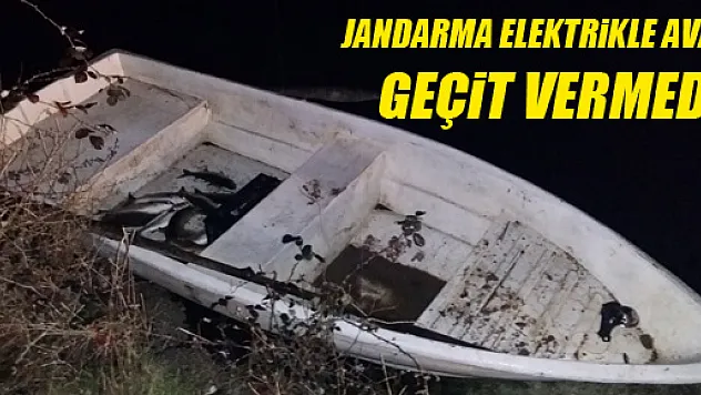 JANDARMA ELEKTİRKLE BALIK AVINA GEÇİT VERMEDİ