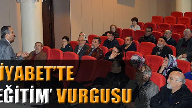 Diyabette 'Eğitim' Vurgusu