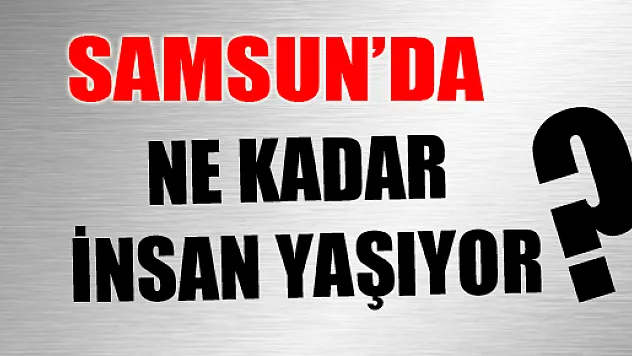 Samsun'da Ne Kadar İnsan Yaşıyor?