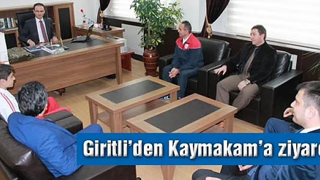 Giritli'den Kaymakam'a ziyaret