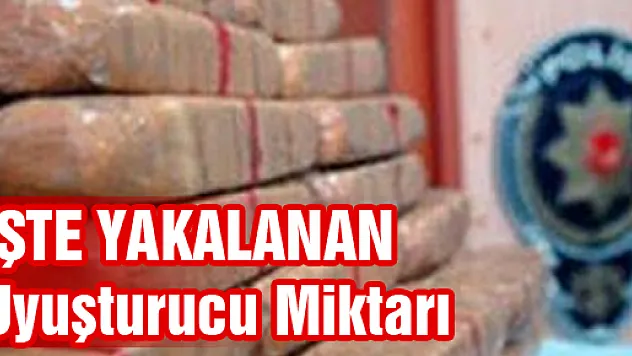 2014'de 490 Kilo Uyuşturucu yakalandı
