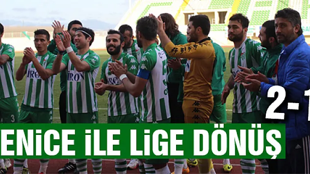 Yenice ile lige dönüş: 2-1