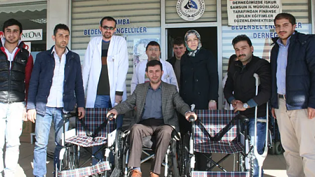 ÇABED'E 10 TEKERLEKLİ SANDALYE