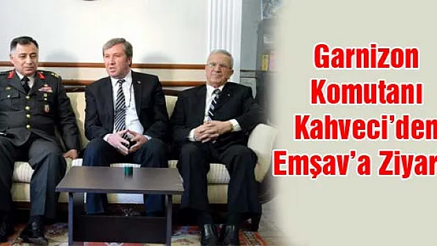 Garnizon Komutanı Kahveci'den Emşav'a Ziyaret