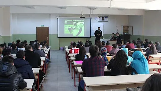 MYO ÖĞRENCİLERİ'NE TRAFİK SEMİNERİ