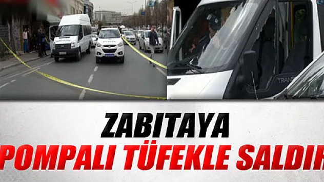 Zabıtaya pompalı tüfekle saldırı