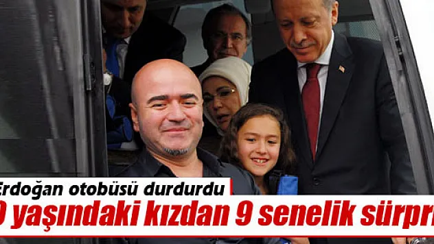 Cumhurbaşkanı Erdoğan'a 9 yaşındaki kızdan sürpriz