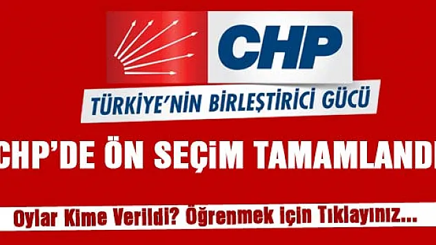 CHP'de Ön Seçim Gerçekleştirildi