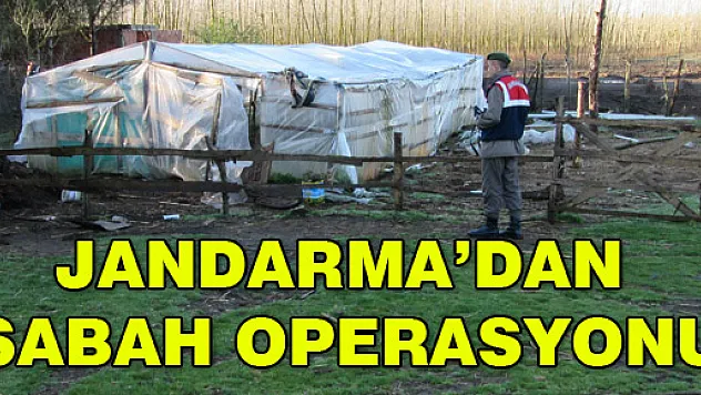 Jandarma'dan sabah operasyonu