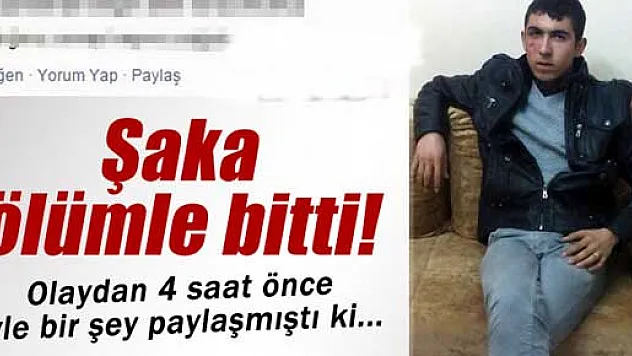 İki arkadaşın şakalaşması ölümle bitti