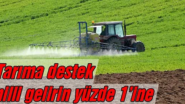 Tarıma destek milli gelirin yüzde 1'ine çıkarılmalı…
