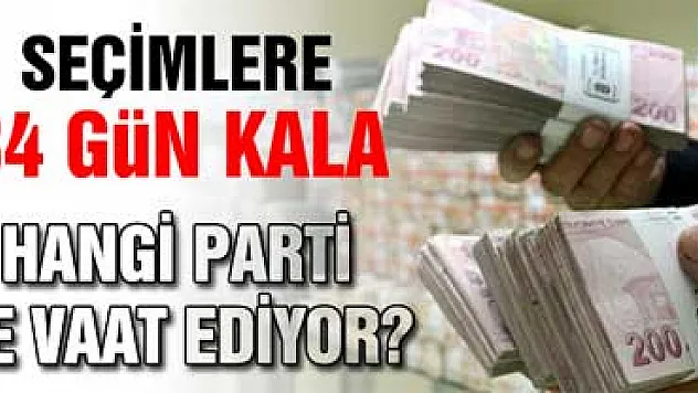 Seçimlere 34 Gün Kala Hangi Parti Ne Vaat Ediyor?