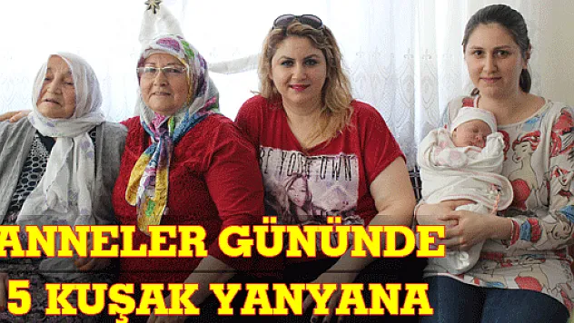 ANNELER GÜNÜNDE 5 KUŞAK YANYANA