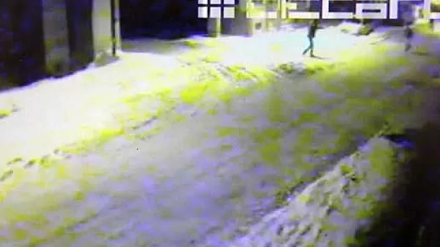 Pansiyon Önündeki Silahla Yaralama Güvenlik Kamerasında