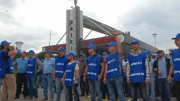 Petkim'de iş bırakma eylemi