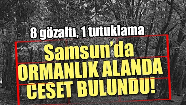 Samsun'da kavaklık alanda erkek cesedi bulunması  