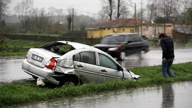 Samsun' da trafik Kazası: 1 Yaralı